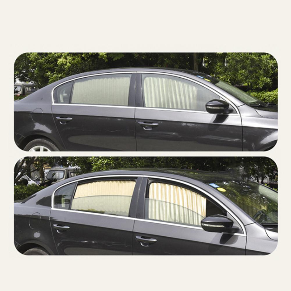 Bilgardin solskærm vindue solisolering automatisk magnetisk forlængelsesbane universal bil parasol