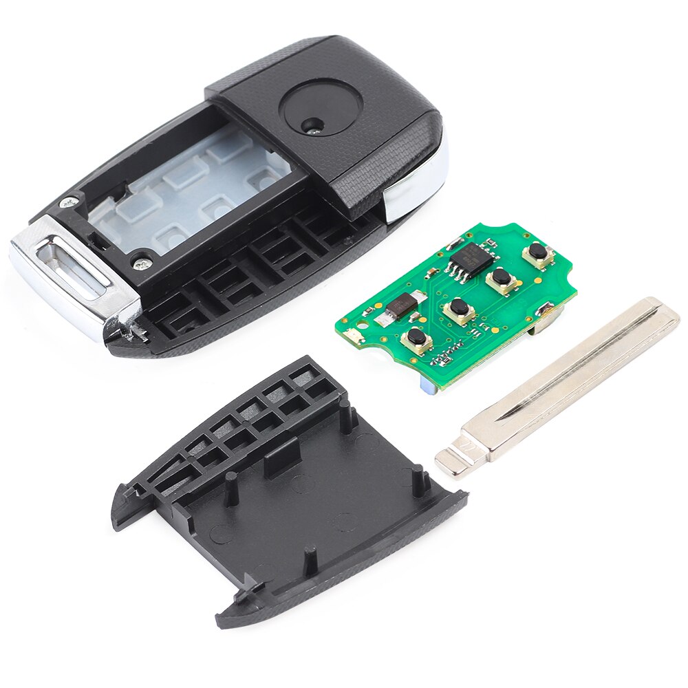 Keyecu Replacement Remote Key Fob 4 Buttons 315MHz ID46 for Kia Rio P/N: 95430-1W003