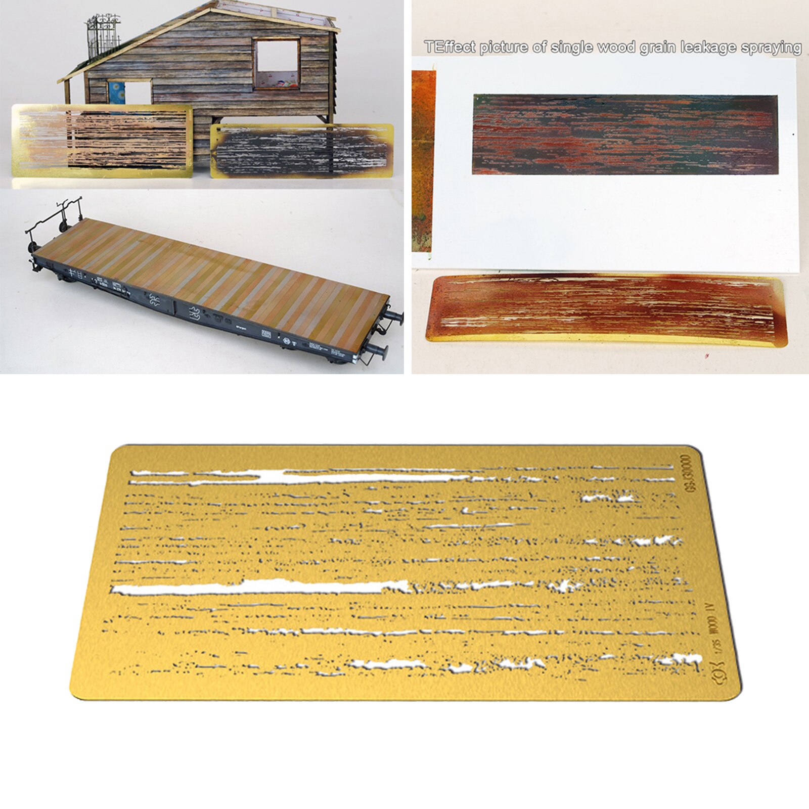 Model Painting Stenciling Template Spray Painting Hobby Tool Plate 1/35 1/48 1/72 Model Airbrush Decoration Stencils Supplies: GJ3000B