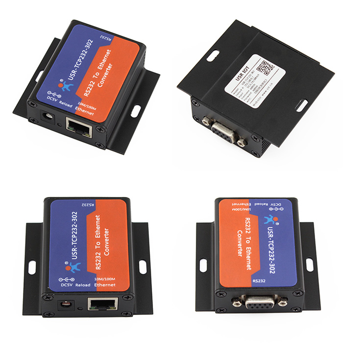USR-TCP232-302 RS232 to TCP IP converter Serial to Ethernet support DNS DHCP Built-in webage