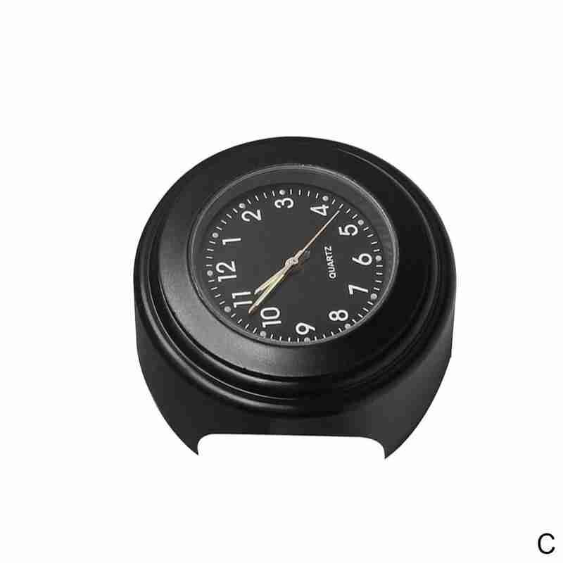 Montre de Moto avec horloge et thermomètre, 22-25MM, cadran monté sur guidon, jauge de température, pour YAMAHA Kawasaki P7W6: clock C