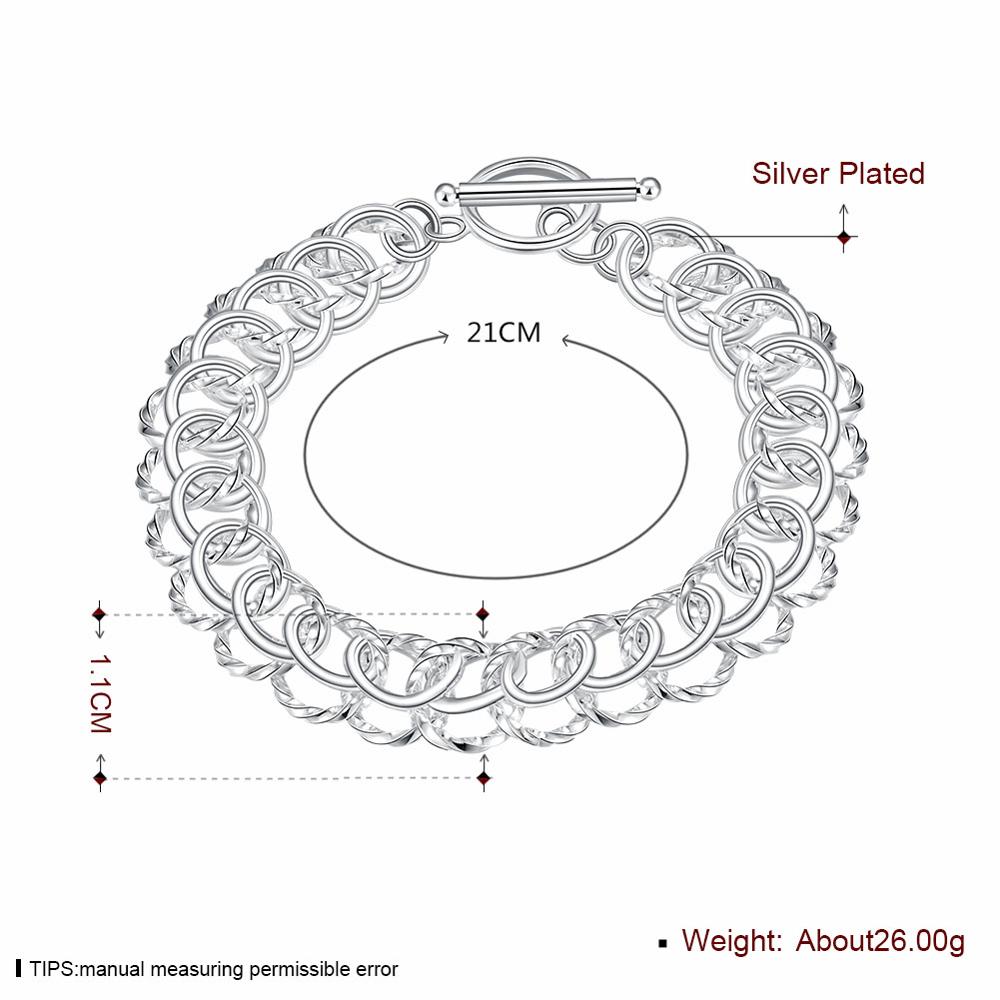 Darmowa wysyłka bransoletka ze srebra próza pomocą 925 biżuteria okrągły okrągły łańcuszek bransoletka dla kobiet mężczyzn najlepsze prezenty