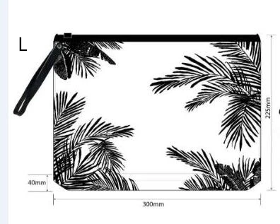 Bolsa de cosméticos transparente a la para mujer, bolsa de maquillaje grande de PVC transparente, organizador de artículos de tocador de viaje impermeable, bolsa de almacenamiento y lavado: Transparente
