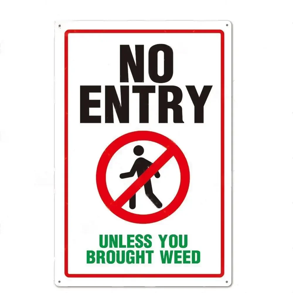 No Trespassing No Entry Private Property Warning Signs Public Garage Workshop Wall Decor Vintage Metal Sign 8x12 inch