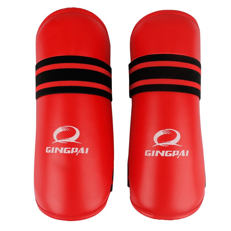MMA shin guard shank protector kickboxing grappling shin pads sport gear leg guards kids adult training Boxing Muay Thai Sanda: Red / S 120cm to 149cm