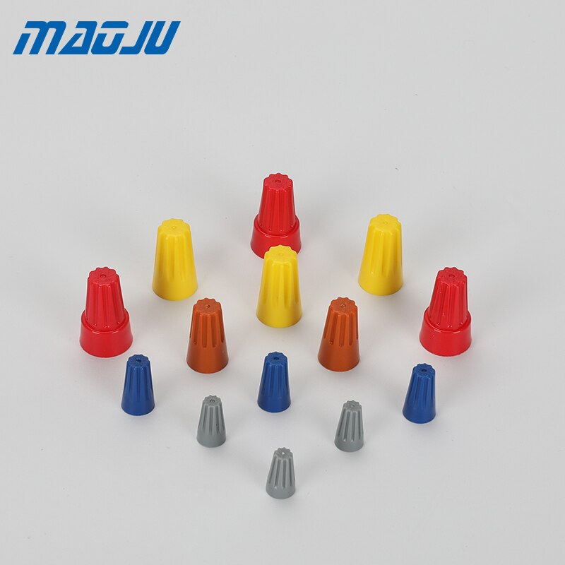 100 Uds tornillo giro conector resorte inserto surtido P1 P2 P3 P4 Twist-On cable conector alambre tuerca Twister