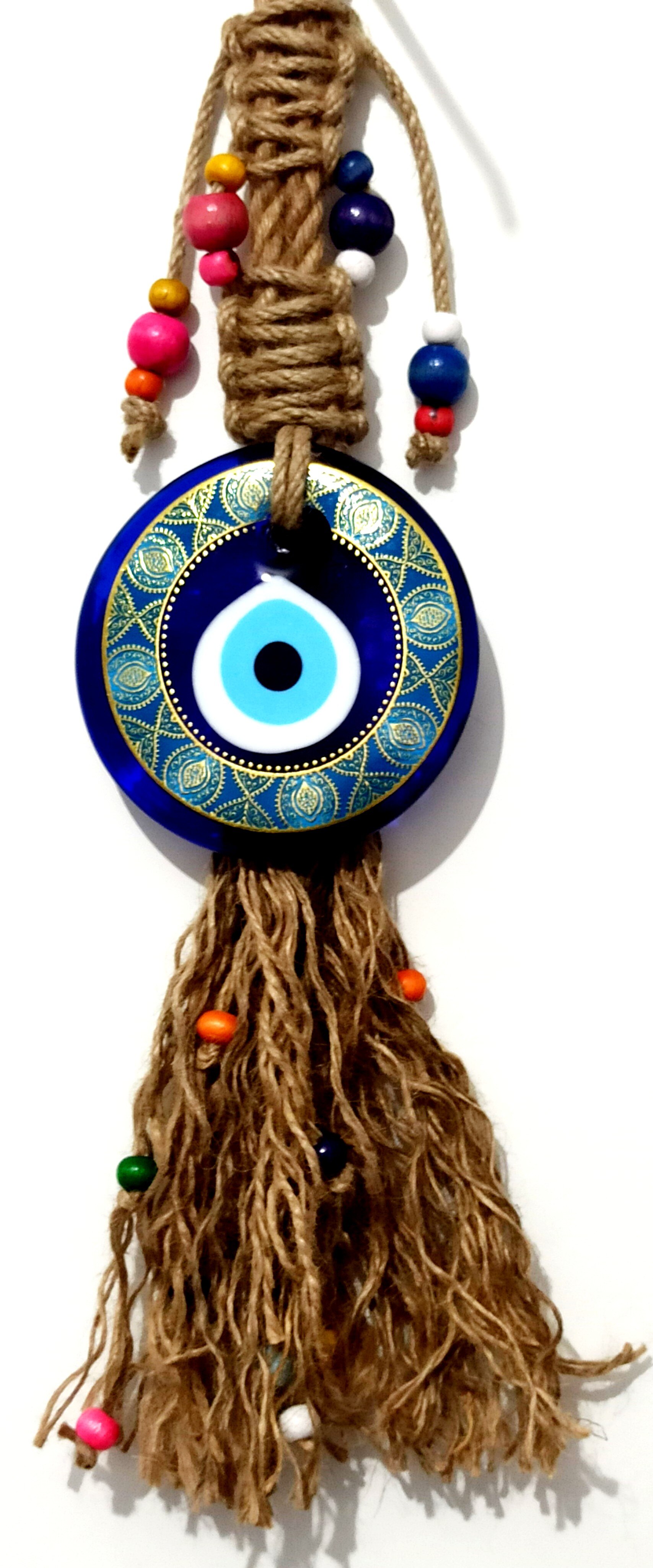 Evil Eye Kralen Verguld Glas Wanddecoratie