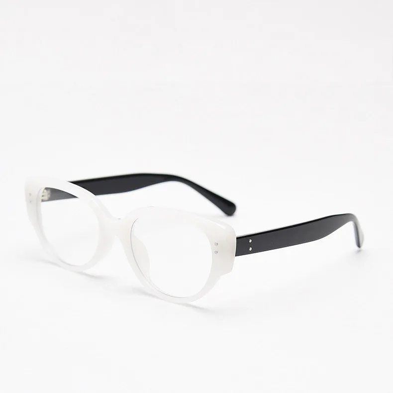 Gafas de miopía con acabado de ojo de gato de lujo, gafas graduadas Unisex para miopía, gafas antiluz azul con menos dioptrías: Rosa / +150