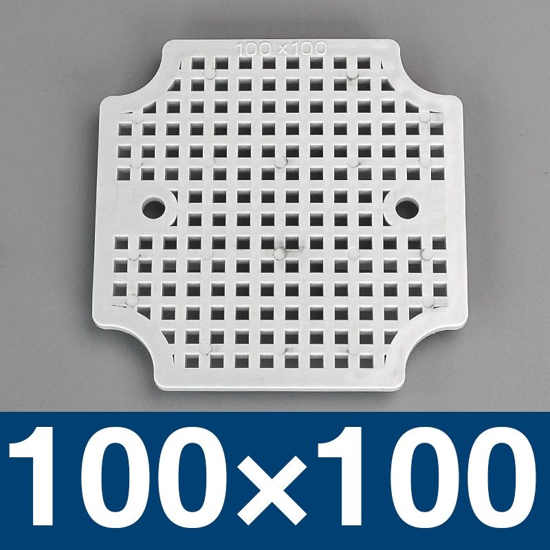 waterproof box fixed base plate IP67 waterproof junction box base plate ABS honeycomb mounting base plate Outdoor monitoring: 100x100