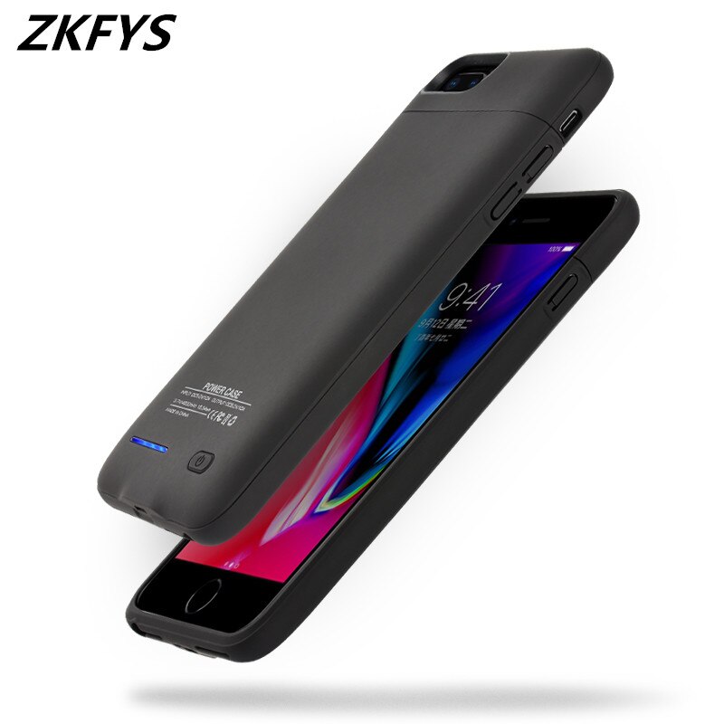 Zkfys magnético carregador de bateria casos para iphone 7 8 6s mais caso de carregamento power bank capa para iphone 6s 7 8 bateria casos