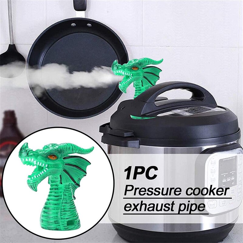 Fire-Breathing Dragon Steam Release Accessory,Steam Release Diverter for Pressure Cooker Kitchen
