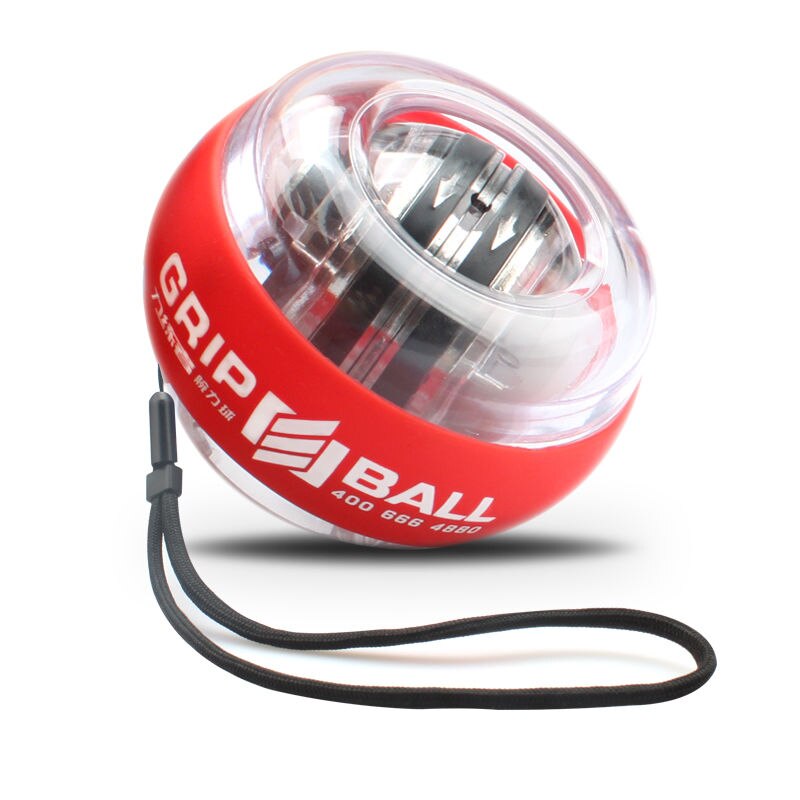 Strength Gyroscope Ball Double Gyroscope Wrist Arm Muscle Power Force Exercise Strengthen Ball Trainer Hand Grips Fitness: white