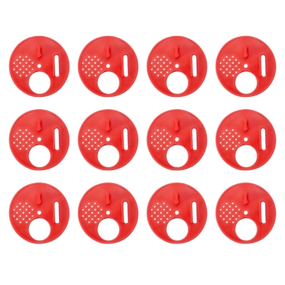 12pcs Bee Hive Box Entrance Gate Disc Plastic Bee Nest Door Honeycomb Entrance Gate Beekeeping Tool Equipment Nest Tools Supplie: 12pcs Red