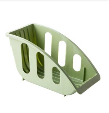 Hem plast diskställ diskskåp avloppsställ diskställ köksutrustning ställ tallrik disk förvaring  lb910102: Grön