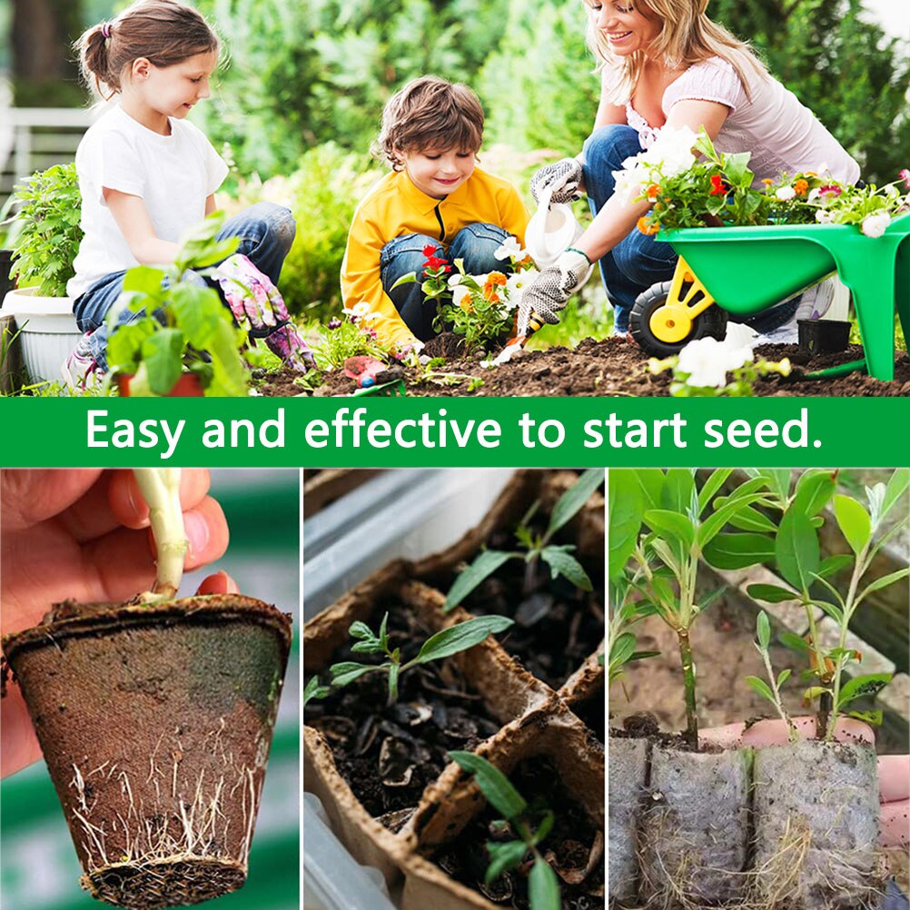 12-- gats pulp zaailingbak wegwerp kweekbak afbreekbare tuinplanter zaailingbak