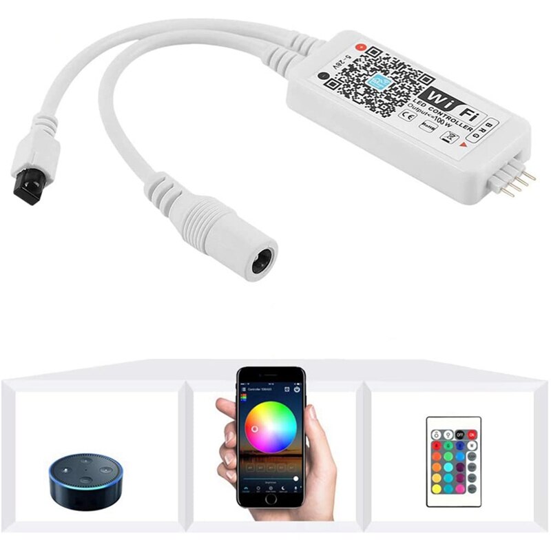 Rgb Led Wifi Controller Bluetooth Wifi Led Controller Voor 5050 2835 WS2811 WS2812B Led Strip