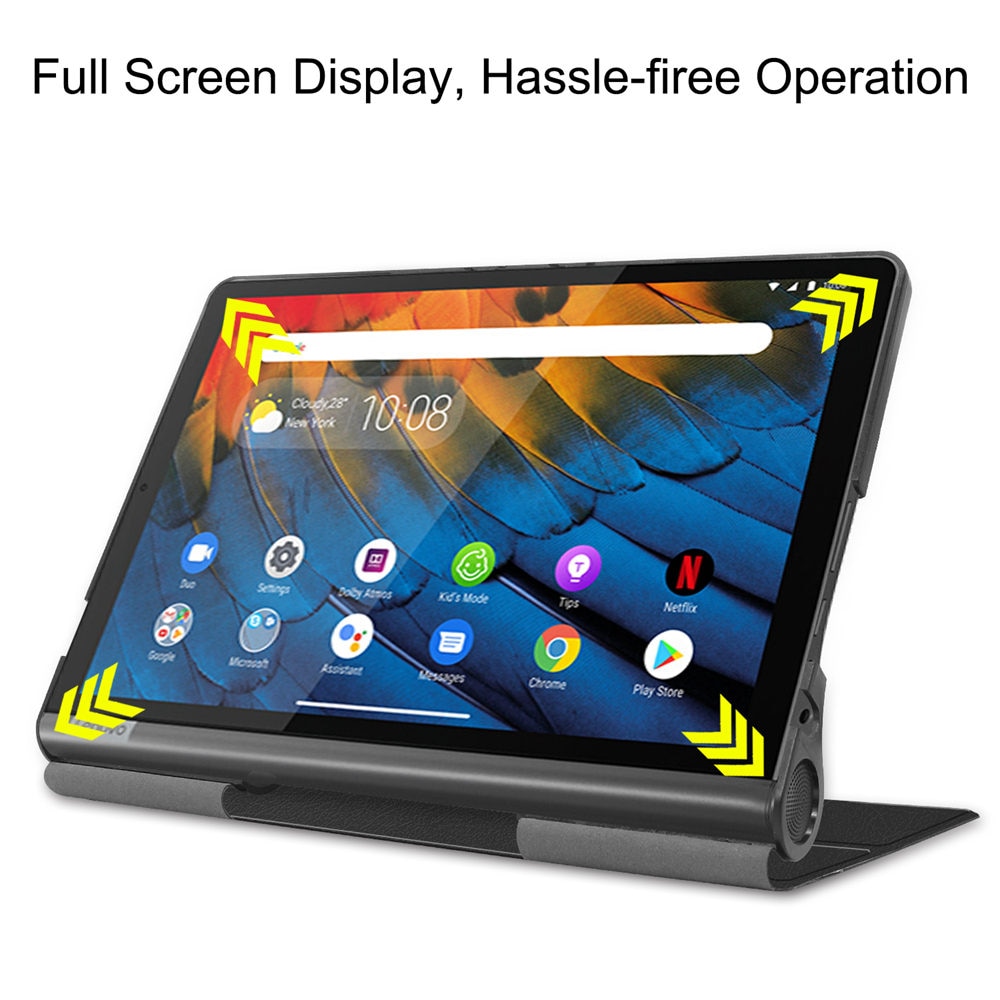 IBuyiWin magnetyczna skóra poliuretanowa etui na lenovo Yoga zakładka 5 YT-X705F 10.1 cala Tablet Funda Capa pokrywa do jogi Smart Tab + Film + długopis