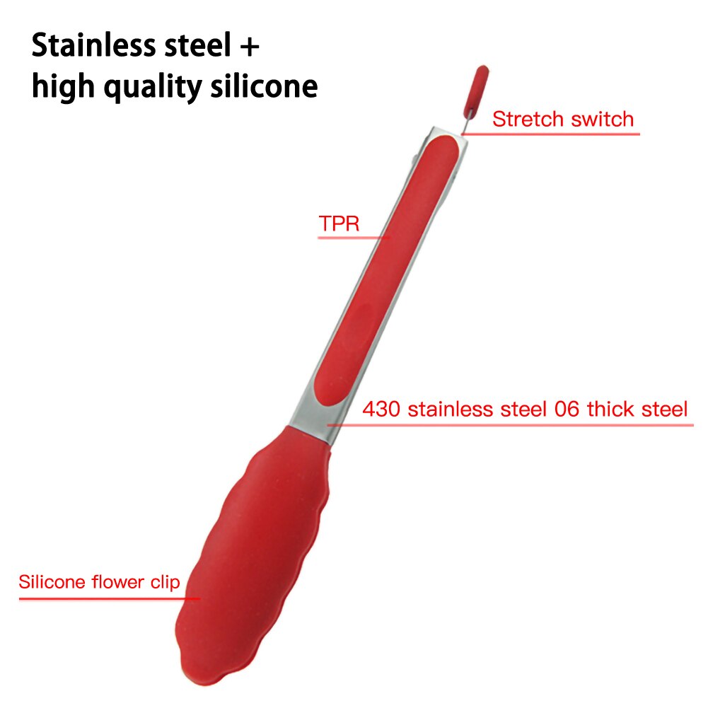 Food Grade Silicone Food Clip Barbecue Clip Bread Clip Multifunctional Kitchen Tool Cooking Tong Clip