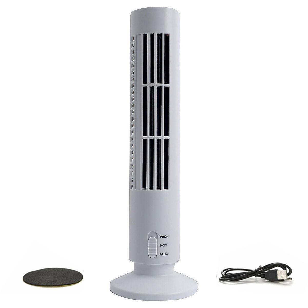 Op draagbare usb verticale bladeless ventilator, mini airconditioning ventilator bureau koeltoren ventilator voor thuis  r20