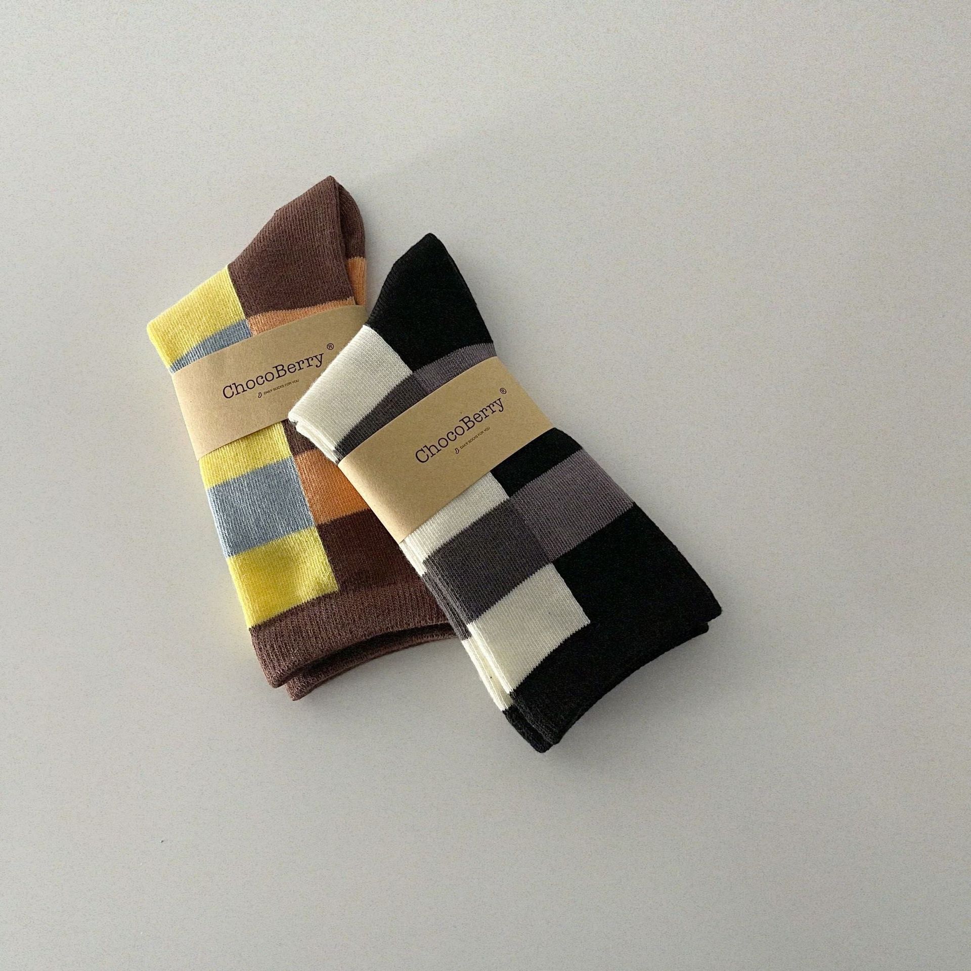 1 Pair Cotton Hip Hop Women Socks Korea Geometric Novelty Girl Plaid Lady Happy Skating Checkerboard Funny Socks