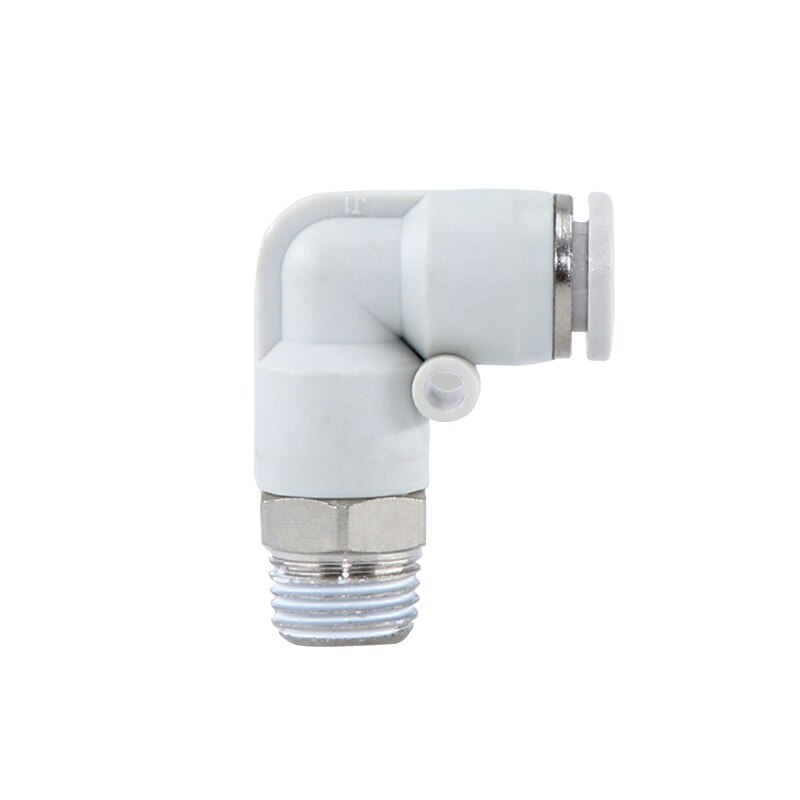 APL solenoid valve accessories PL4 6 8 10mm and miniature solenoid valve connector elbow connector white pneumatic connector