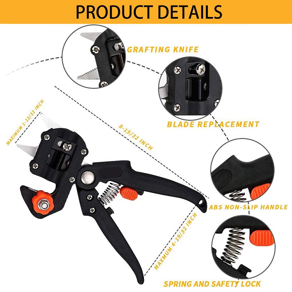 Grafting Pruner Garden Grafting Tool Branch Cutter Secateur Pruning Plant Shears Boxes Fruit Tree Grafting Scissor