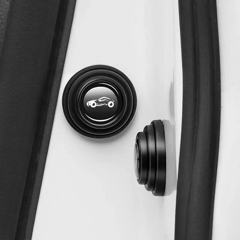 5/10Pcs Cars Door Shock Stickers Universal Auto Soundproof Buffer Pier Anti-collision Silicone Trunk Insulation Auto Crash Pad