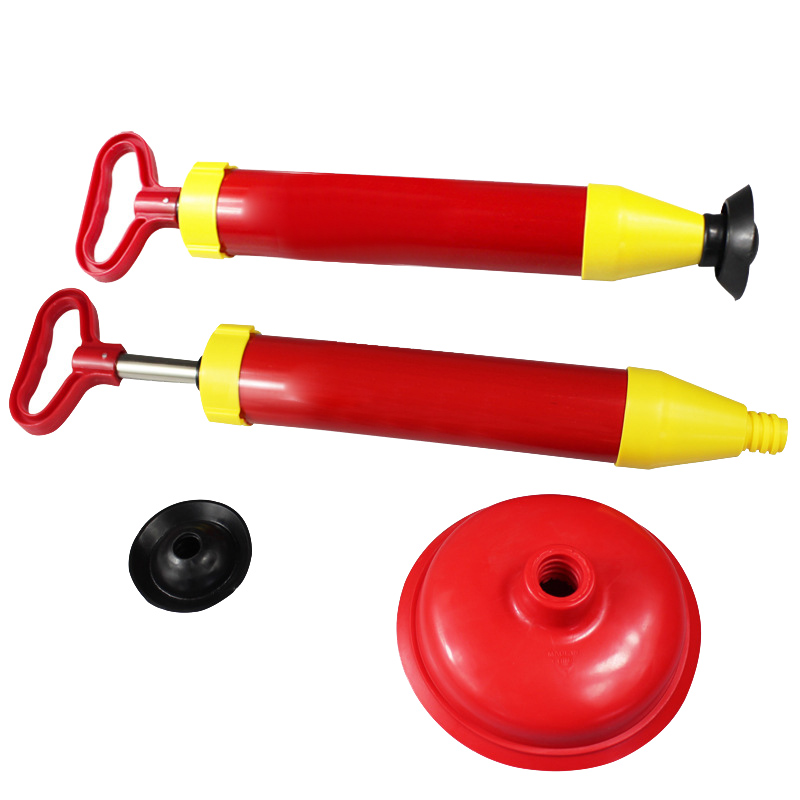 Handle Powerful toilet dredge Suction Plunger Dredger Cleaner Drain Buster Two Suckers toilet pumping Sink Cleaning Tool