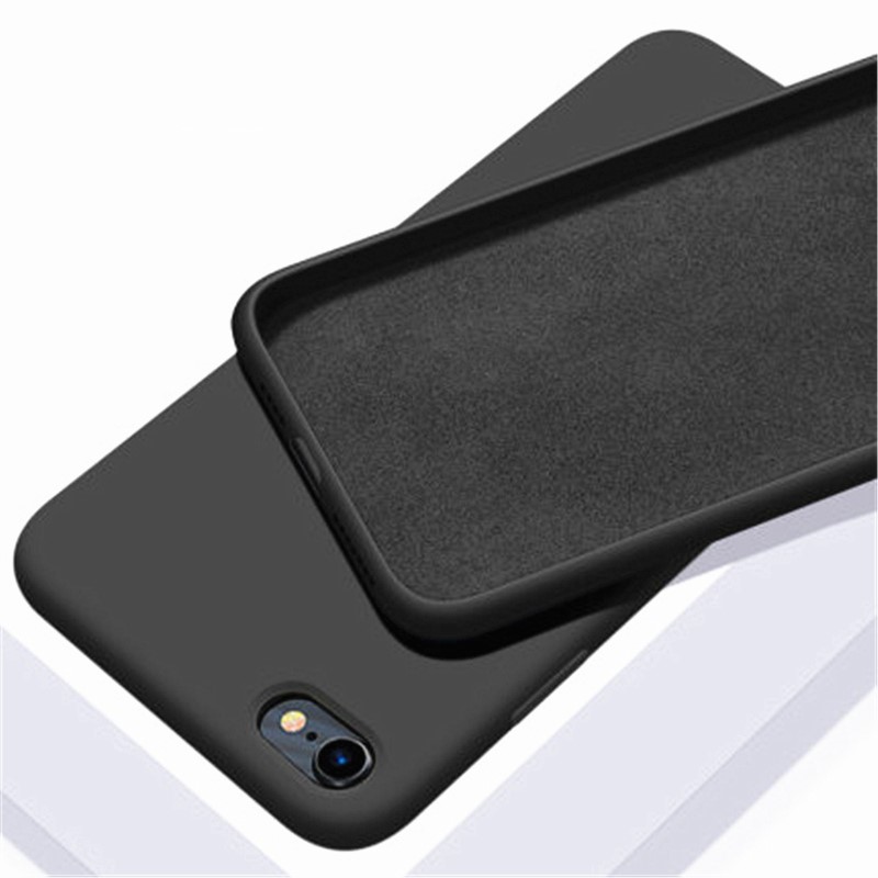 Para Apple iPhone 16e funda iPhone 16e SE4 SE 8 7 6 5 funda Fundas Shell Original silicona líquida suave TPU parachoques trasero iPhone 16e: Negro / para iPhone 15 pro máximo