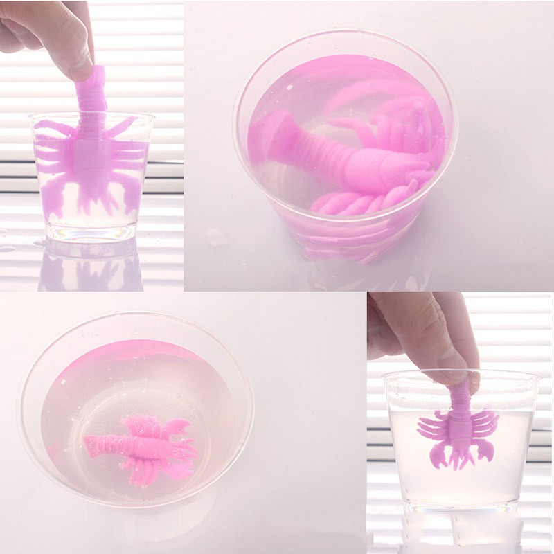 10 pcs/lot océan Animal croissant jouet Marine biologie jouets mer animaux jouet trempage gonflement dans l'eau pour enfants
