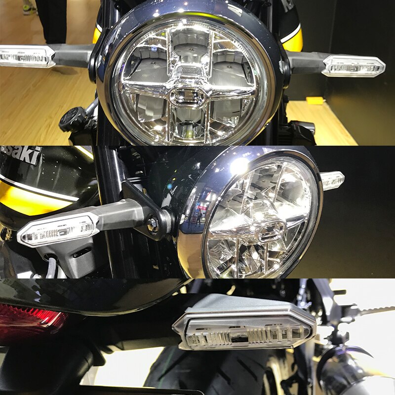 Para KAWASAKI Z650 Z900 Z1000 Z800 Z1000SX Ninja 400 Ninja 650 VERSYS X300 frontal/trasero luz direccional intermitente lámpara indicadora