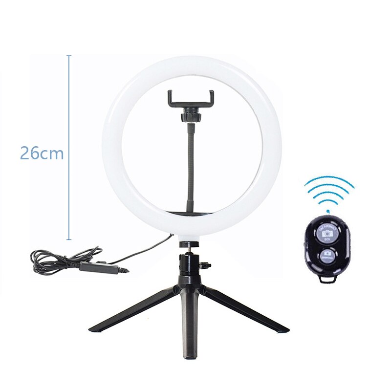 Led Ring Light Ring with Tripod Song Lighting for Photography Round Ring Lamp for Selfie Ringlight Right Light Rim for Photo: with desk tripod