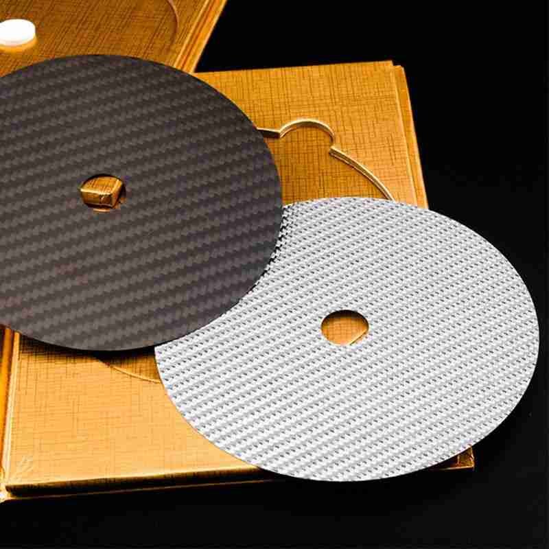 0.2mm Carbon Fiber CD DVD Tape Disc Stabilizer Mat Player Shock Machine Tuning Anti-shock Tray Audio Base Pad HiFi Turntabl Y8C9