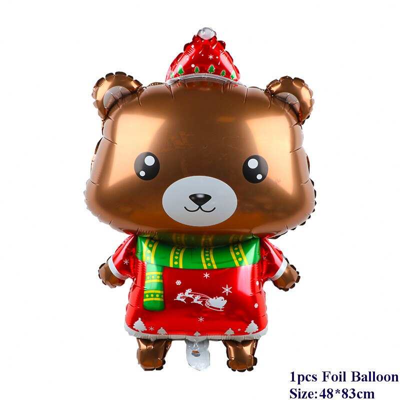 God jul ballonger jultomten snögubbe träd år jul ballonger fest dekoration ballonger: Stil 17