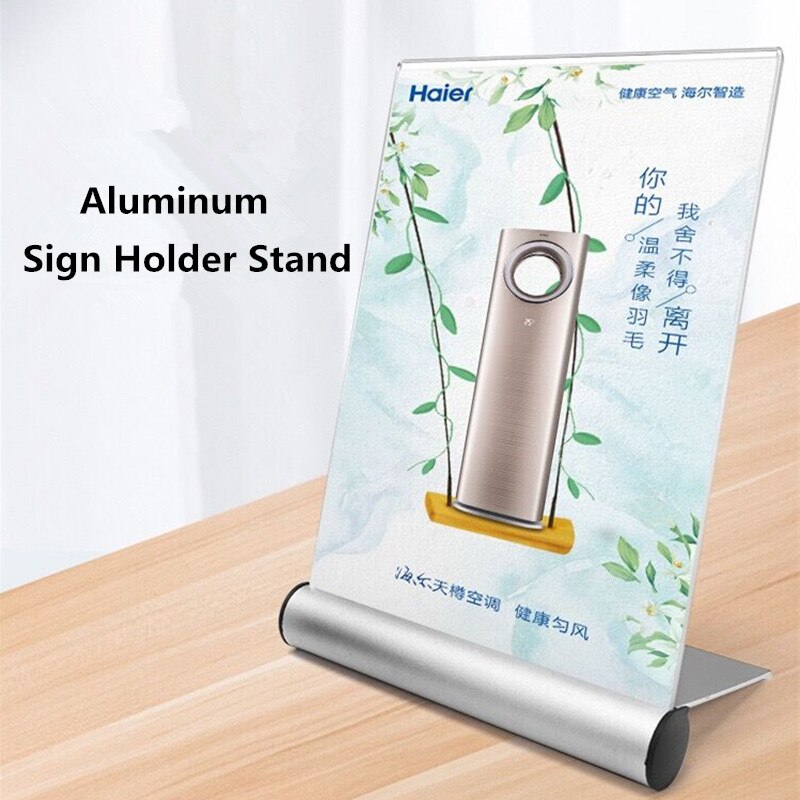 A5 Aluminum L Acrylic Table Sign Holder Products Price Sign Holder Stand Advertising Display Picture Photo Frame
