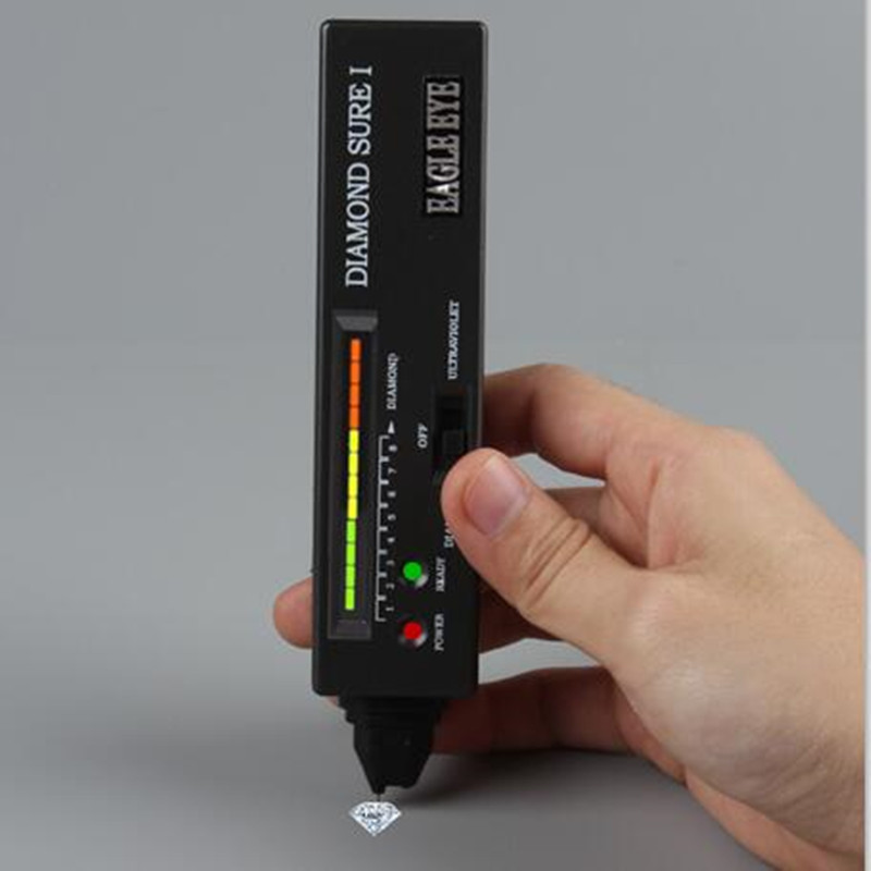 Détecteur de diamant de bijoutier de , machine d'essai d'ultraviolet de diamant sûr I, sélecteur de bijoux de pierre gemme d'oeil d'aigle