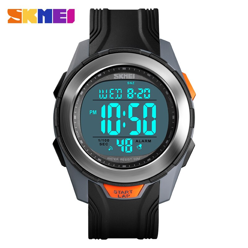 Skmei Mode Horloge Mannen Multifunctionele Digit Horloge Waterdicht Wekker Rvs Case Horloges Relogio Digitale Horloge