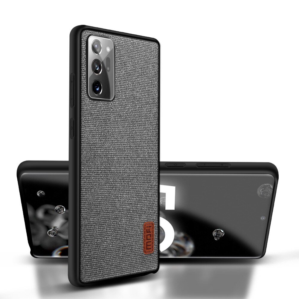 Per la Nota di Samsung 20 Ultra Caso MOFI Per Samsung Galaxy Note 20 Ultra Copertura Posteriore Della Cassa Antiurto Tessuto Nota 20 di lusso Funda: For Note 20 Ultra / Gray
