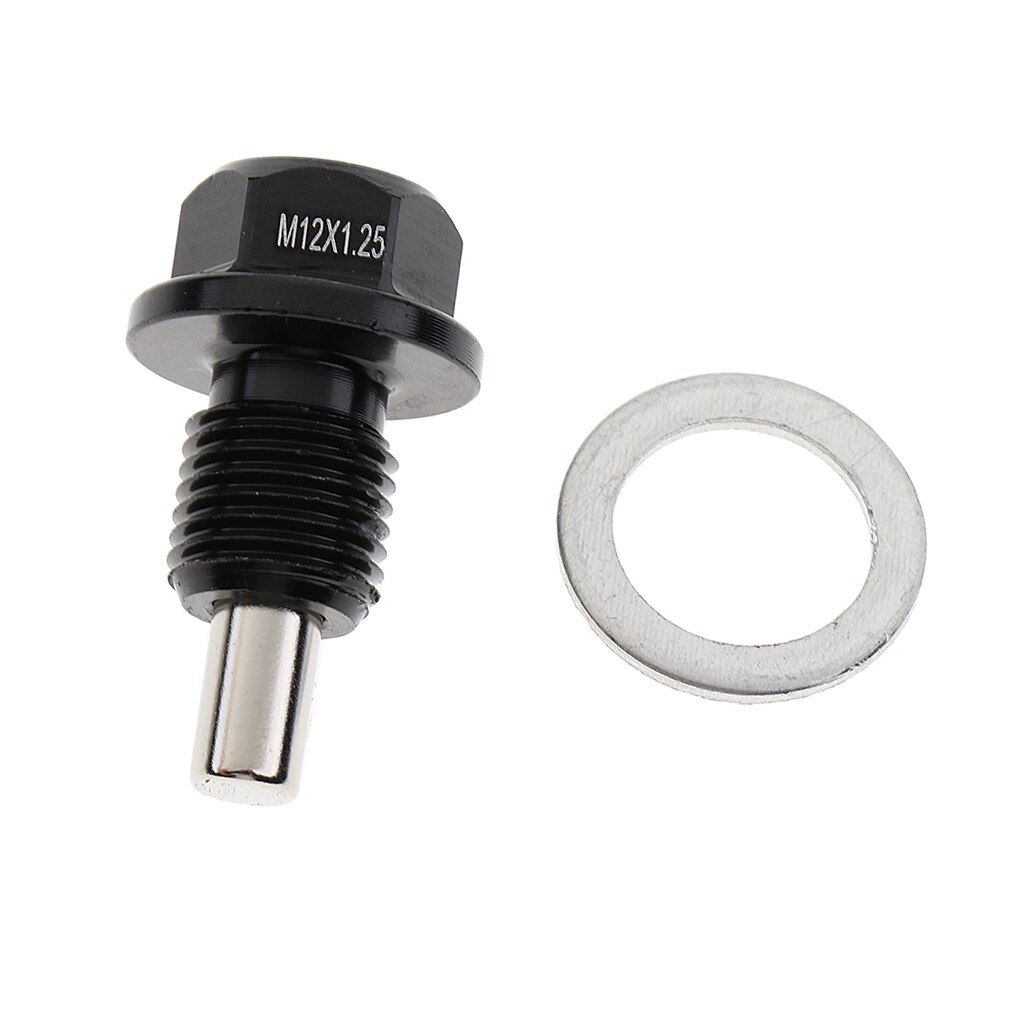 Dolity m12x1 25mm magnetic engine oil pan drain sump filter adsorb plug