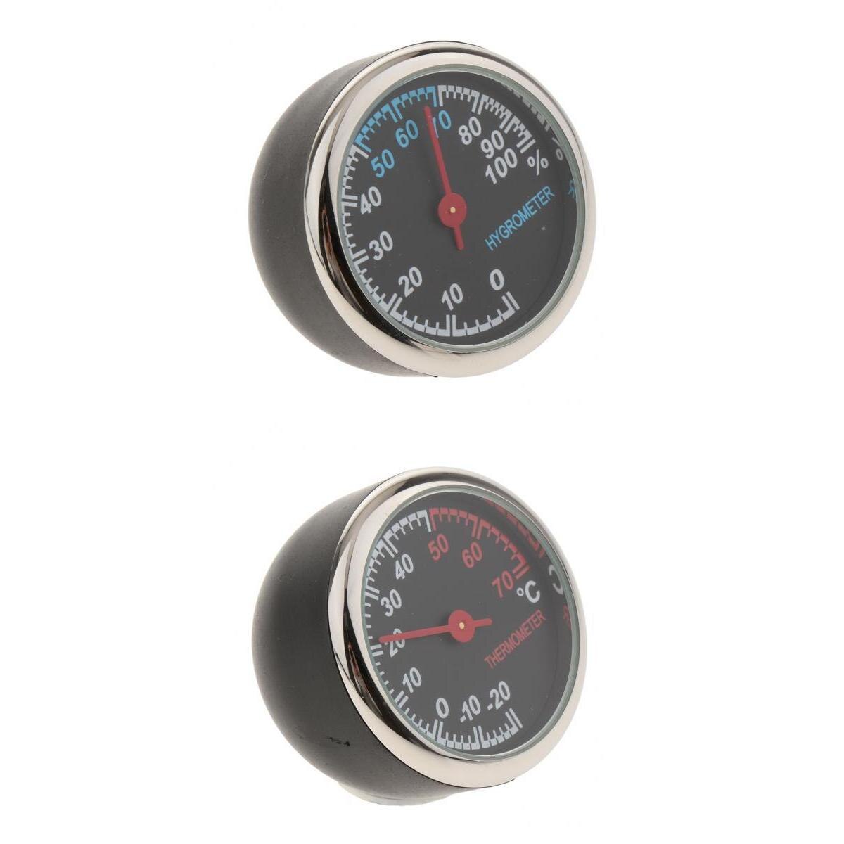 Auto Auto Digitale Klok Auto Thermometer Hygrometer 2 Pcs