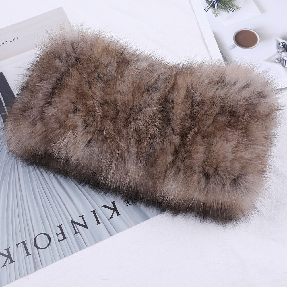 Wysokiej klasy jakości damska 100% prawdziwe sobole futro z dzianiny nieskończoność szalik szalik pani pierścień szaliki Neckwarmer opaski osłona elastyczne