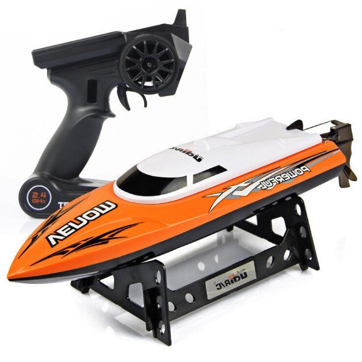 Barco RC De Cocodrilo V002 De Alta Velocidad – Control 2.4G, Impermeable, Con Doble Hélice Y Batería De 500mAh Para Estanques Y Piscinas