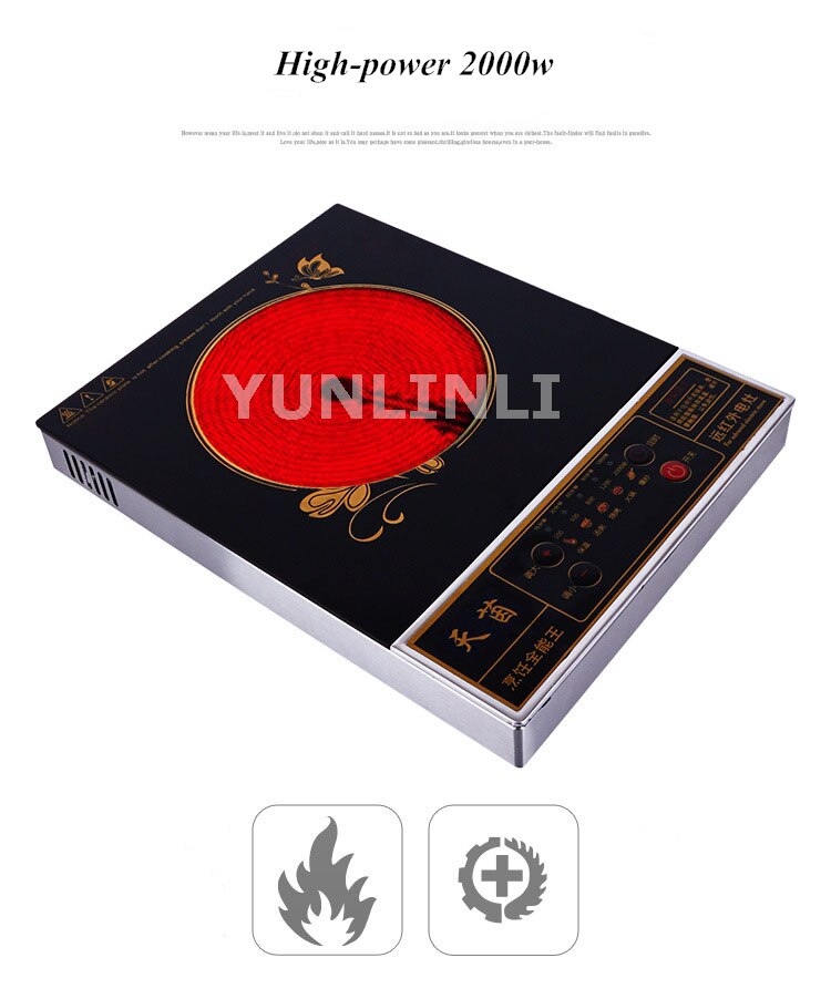 High-power Electric Hob Intelligent Electric Ceramic Stove Silent Household Donot Pick Pot Electric Furnace