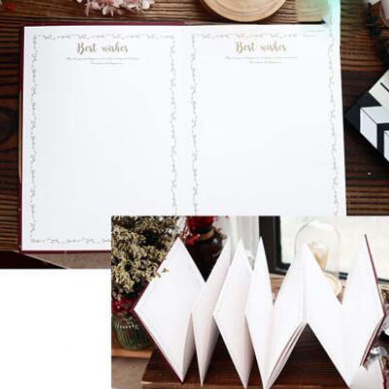 High-end ensfarvet gæstebog marmor bronzing brev bryllupsfest aktivitet bogføring pap papir signatur gæstebøger