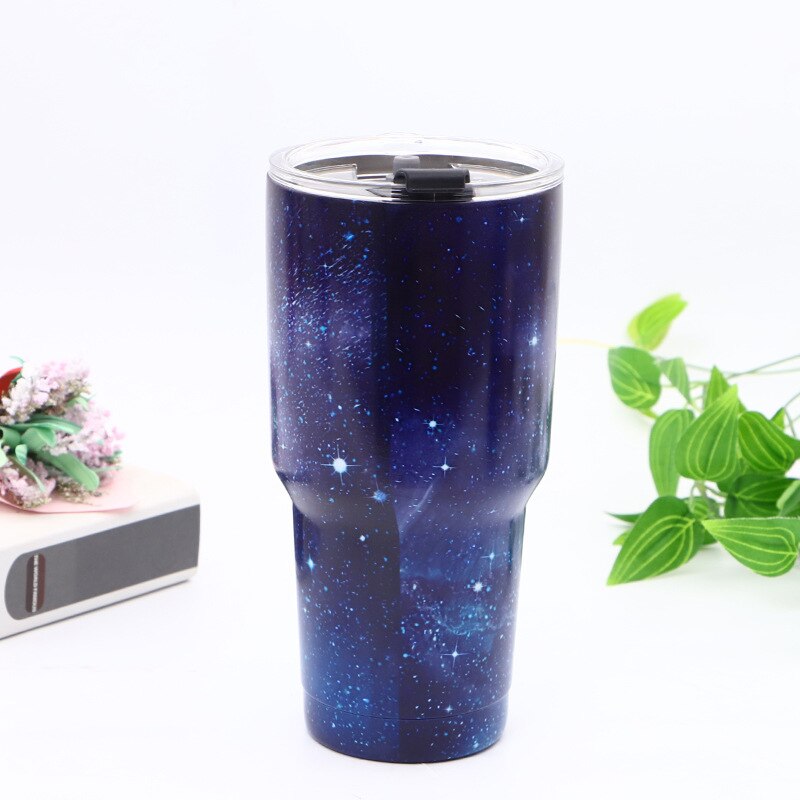 30oz Tumbler Food Grade Stainless Steel Double Wall Vacuum Insulated Coffee Cup With Lid Travel Mug Water Bottle: B