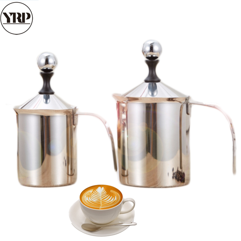 Melkopschuimer 400Ml Roestvrij Staal Koffie Schuim Maker Melk Kannen Frother Melk Creamer Cappuccino Barista Keuken Cappuccino Gereedschappen