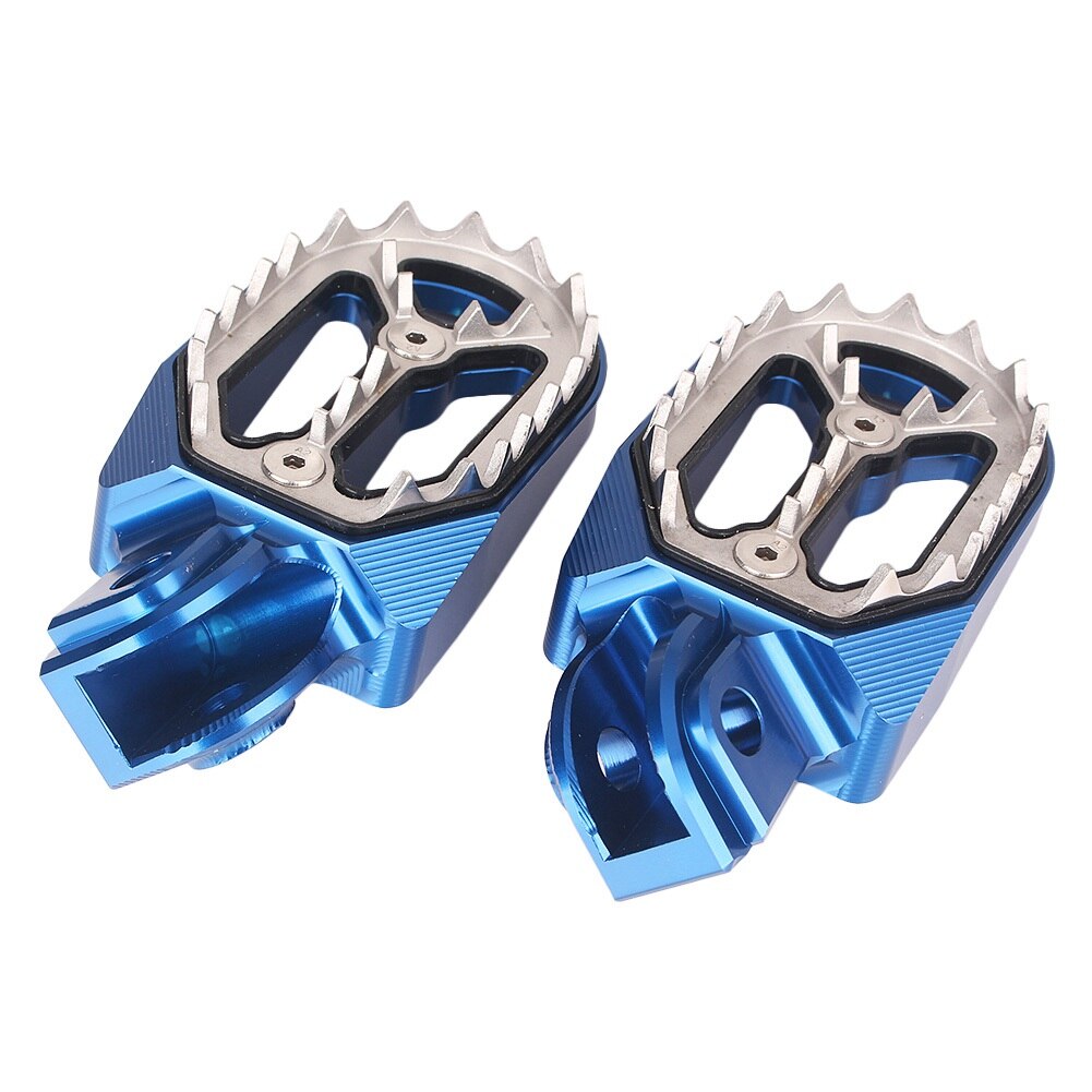 Scherpe Tanden Cnc Motorbike Dirt Bike Racing Voetsteunen Footpegs Voetsteunen Voor Ktm Husqvarna 85cc-530cc 2005: Blauw