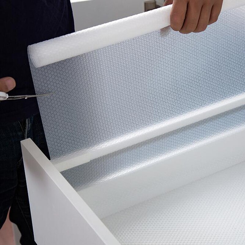 45 * 150cm klar wasserdicht öldicht Regalabdeckung matt Schublade Liner Schrank rutschfeste Tabelle selbstklebende Küchenschrank Kühlschrank