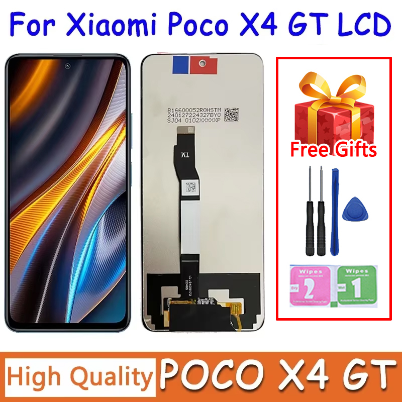 6.6 For Xiaomi POCO X4 GT 22041216G LCD Display Touch Screen Digitizer For Poco X4GT LCD With Frame