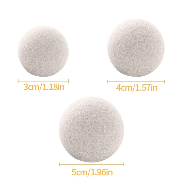 1/3Pcs Wol Droger Ballen Herbruikbare Waterontharder Wasgoed Drogen Wol Bal Thuis Wassen Ballen Drogen Kleding Wasmachine gereedschap